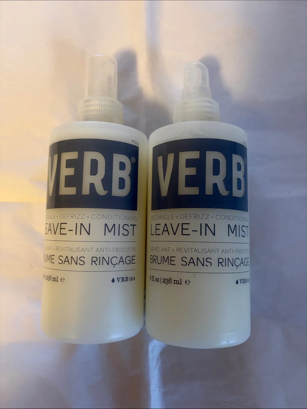 2 VERB Leave-In Mist Detangle + Defrizz + Condition 8 FL OZ New